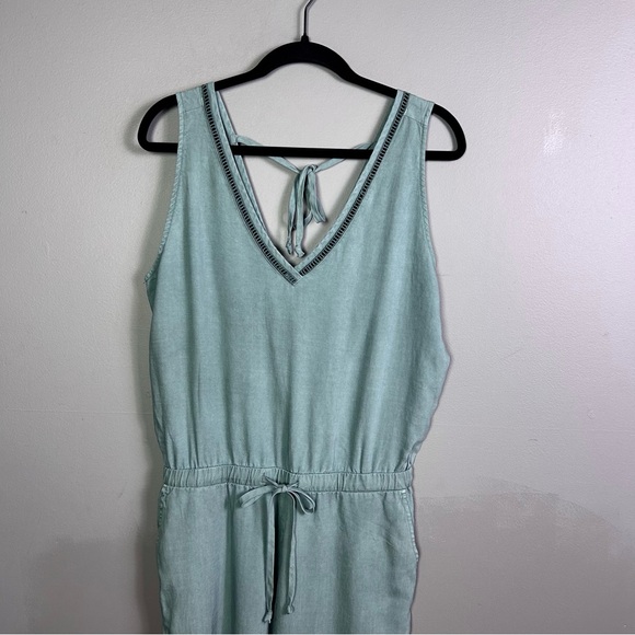 Anthropologie Cloth & Stone jumpsuit small NWT Deep Back tencel comfy - Picture 3 of 11